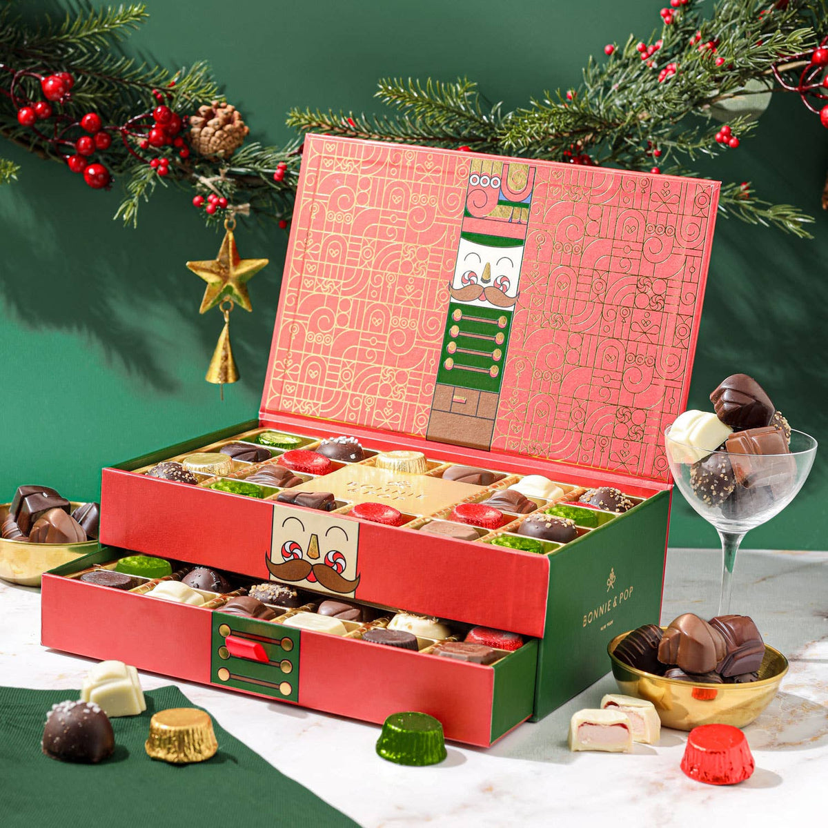 Two-Tier Belgium Truffle Gift Box - Bonnie & Pop