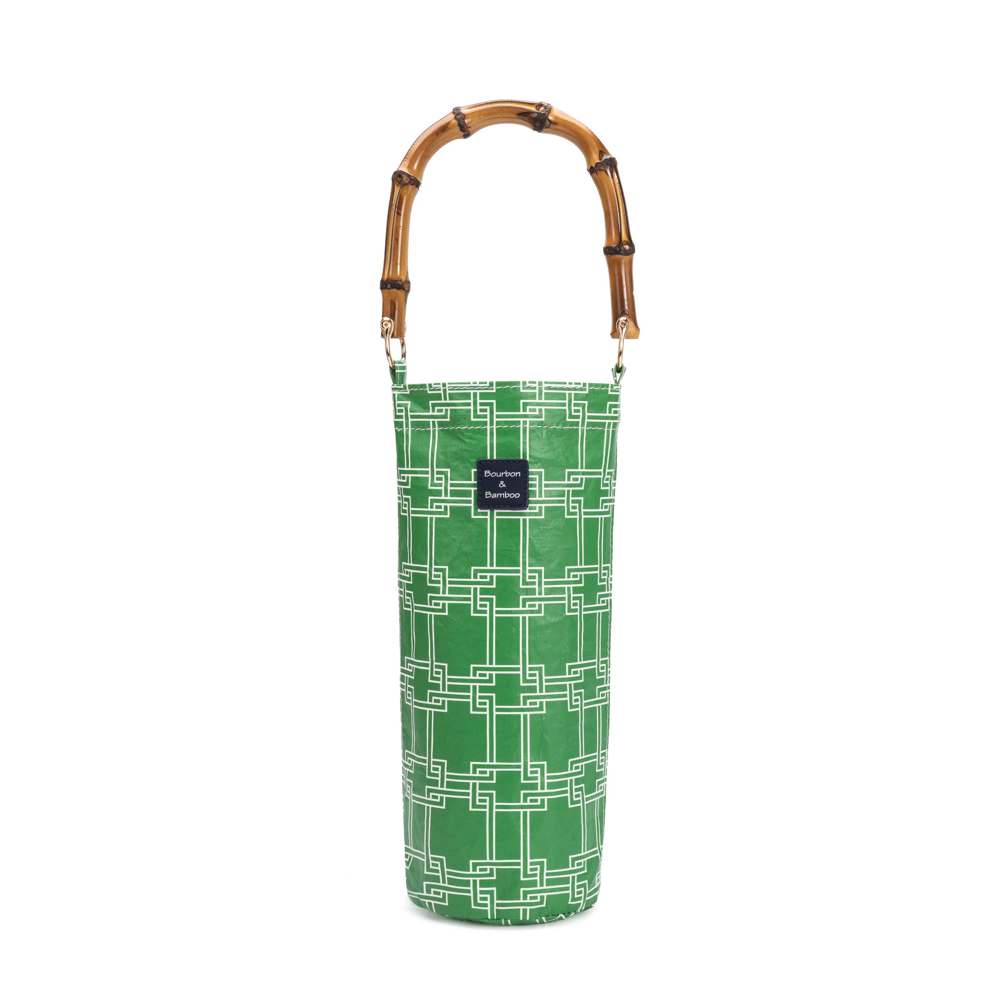 Wine Tote, Lime Buckle