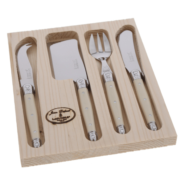 Mini Cheese Set, Ivory (4-Piece Set) - Jean Dubost Laguiole