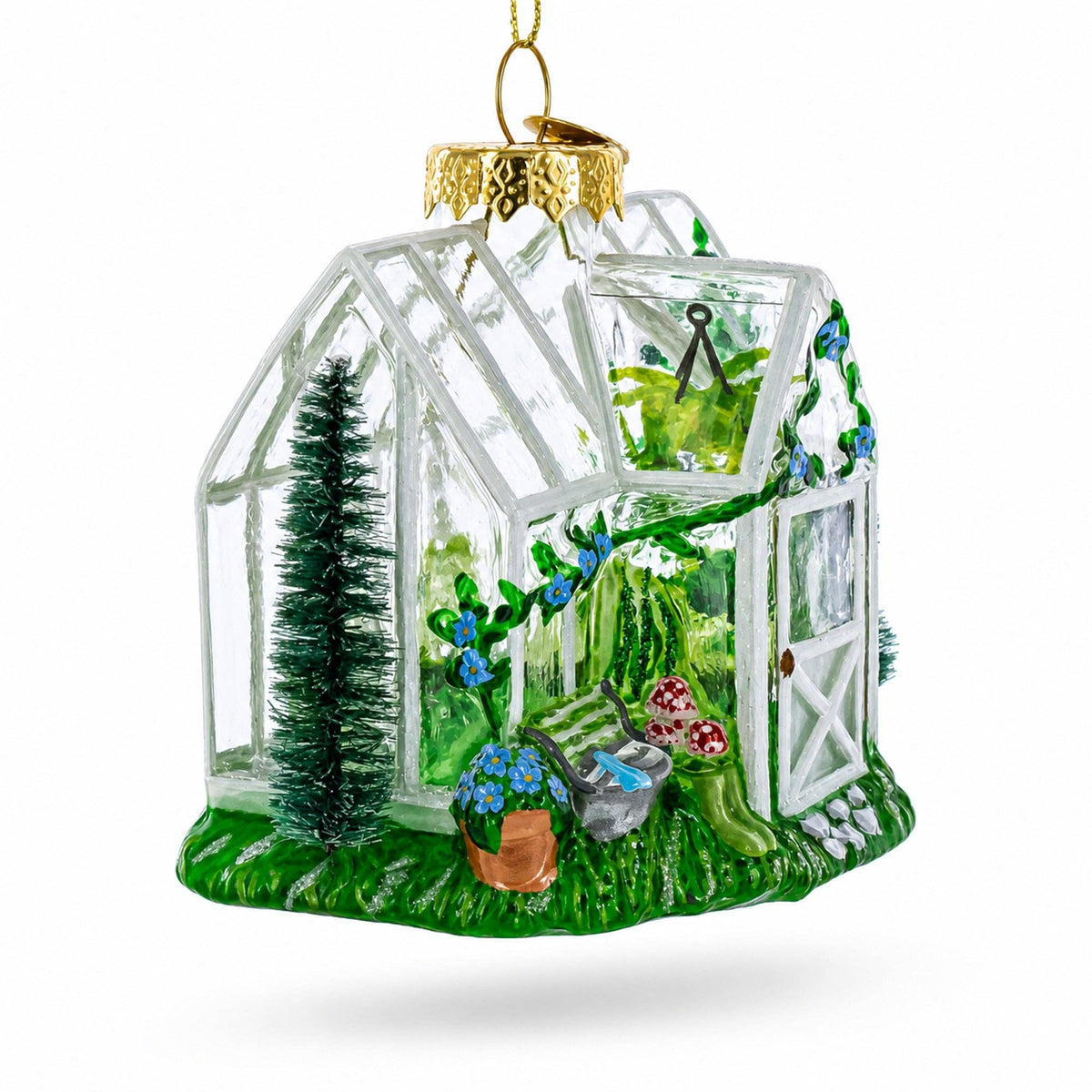 Greenhouse Glass Ornament (3.8in)