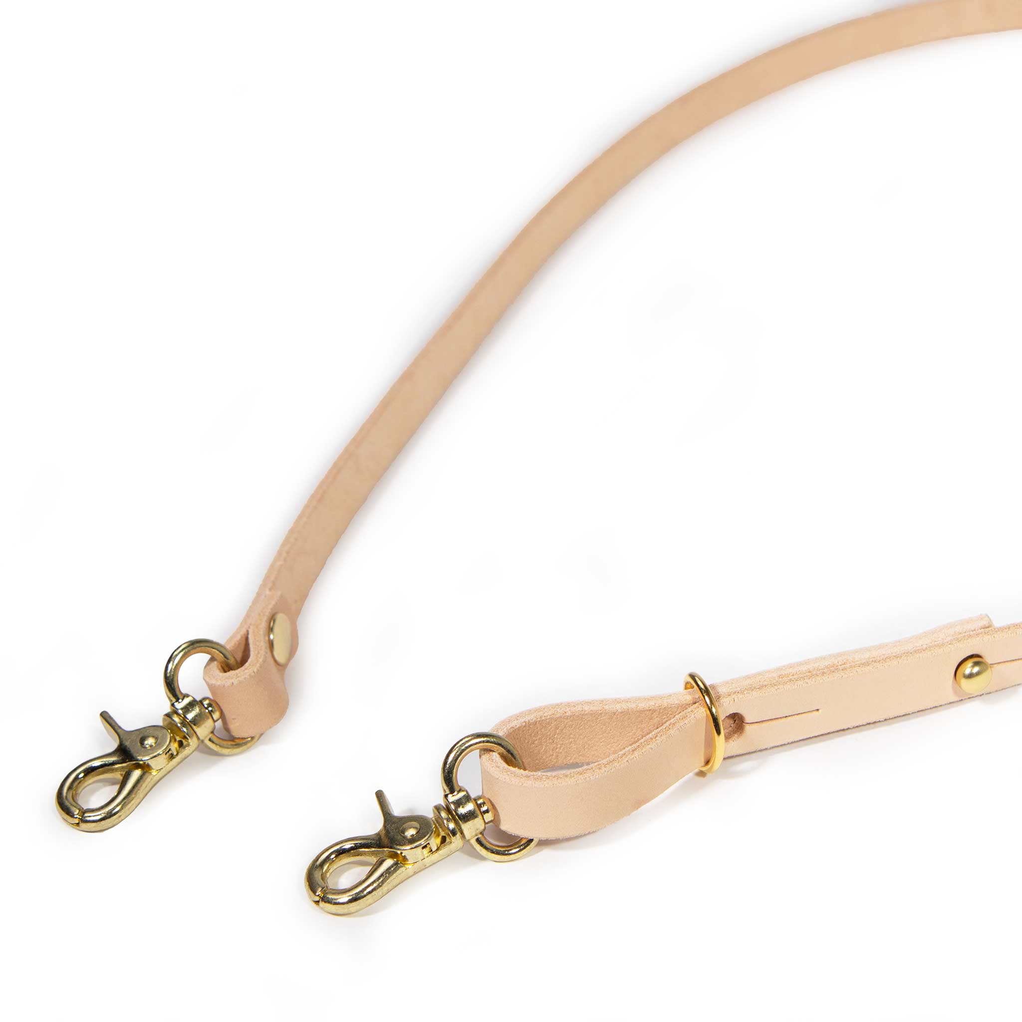 Blonde Leather Cross Body Strap, 41-inch