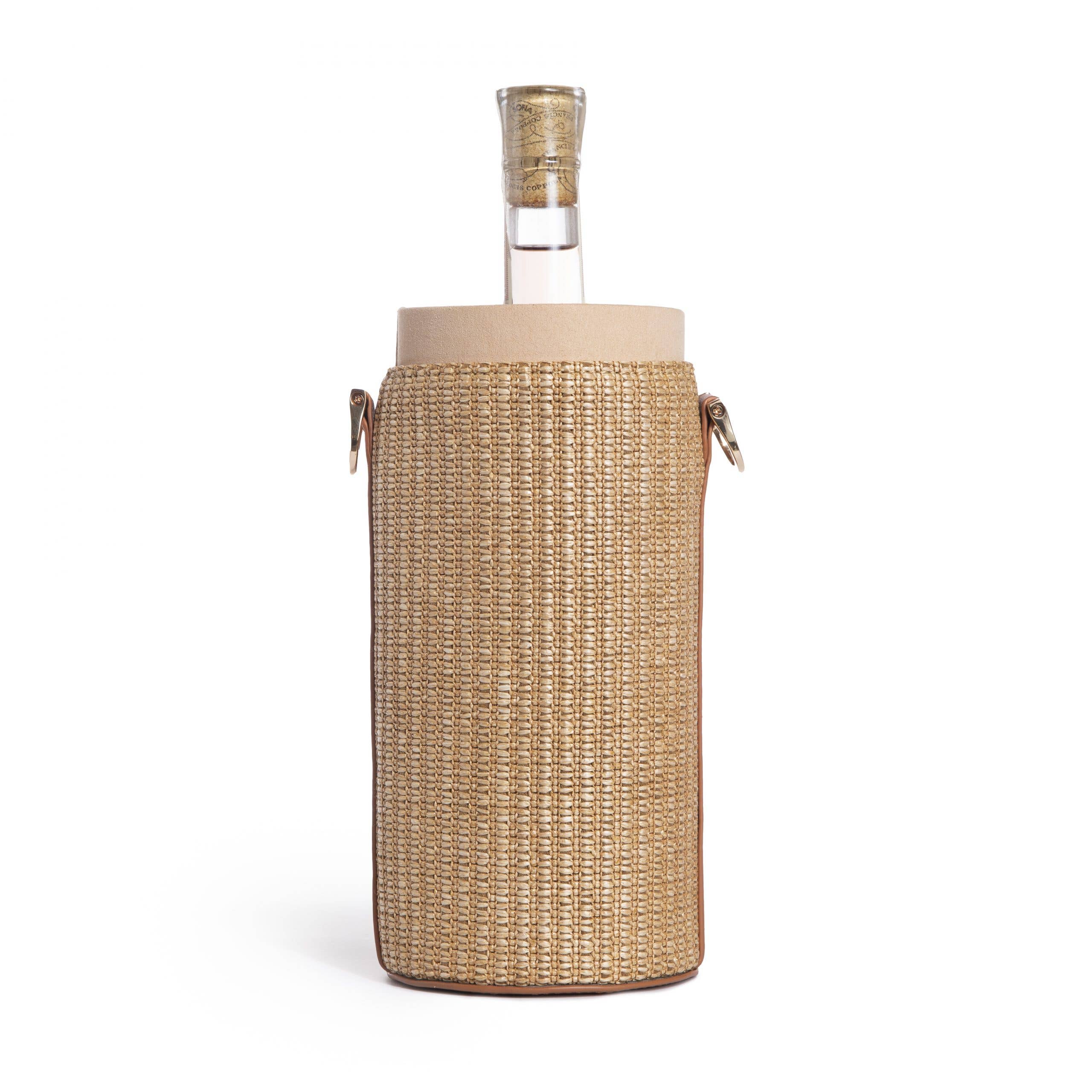 Jackie Wine Crossbody - Jackie Crowe (5in dia x 13in h)