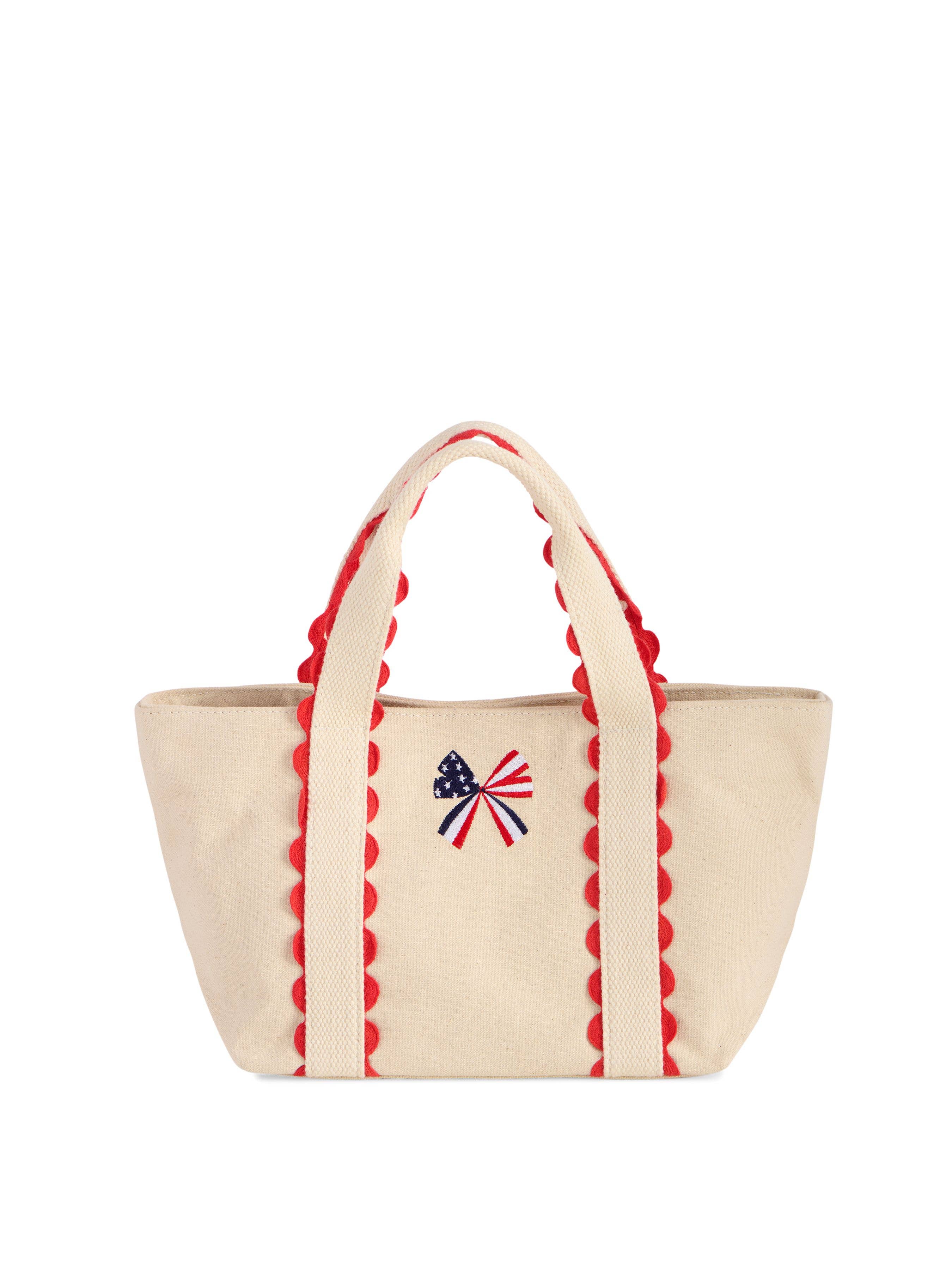 Liberty Bow Mini Tote, Red