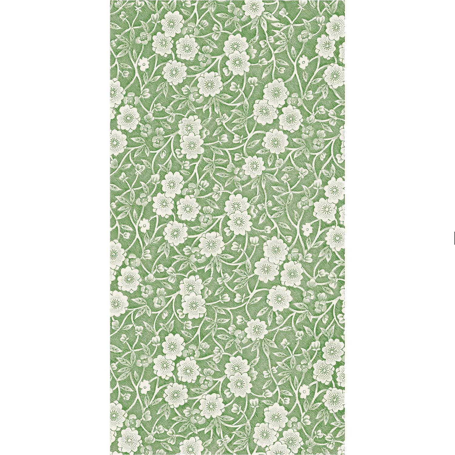 Green Calico Guest Towel - Hester & Cook (16-count)