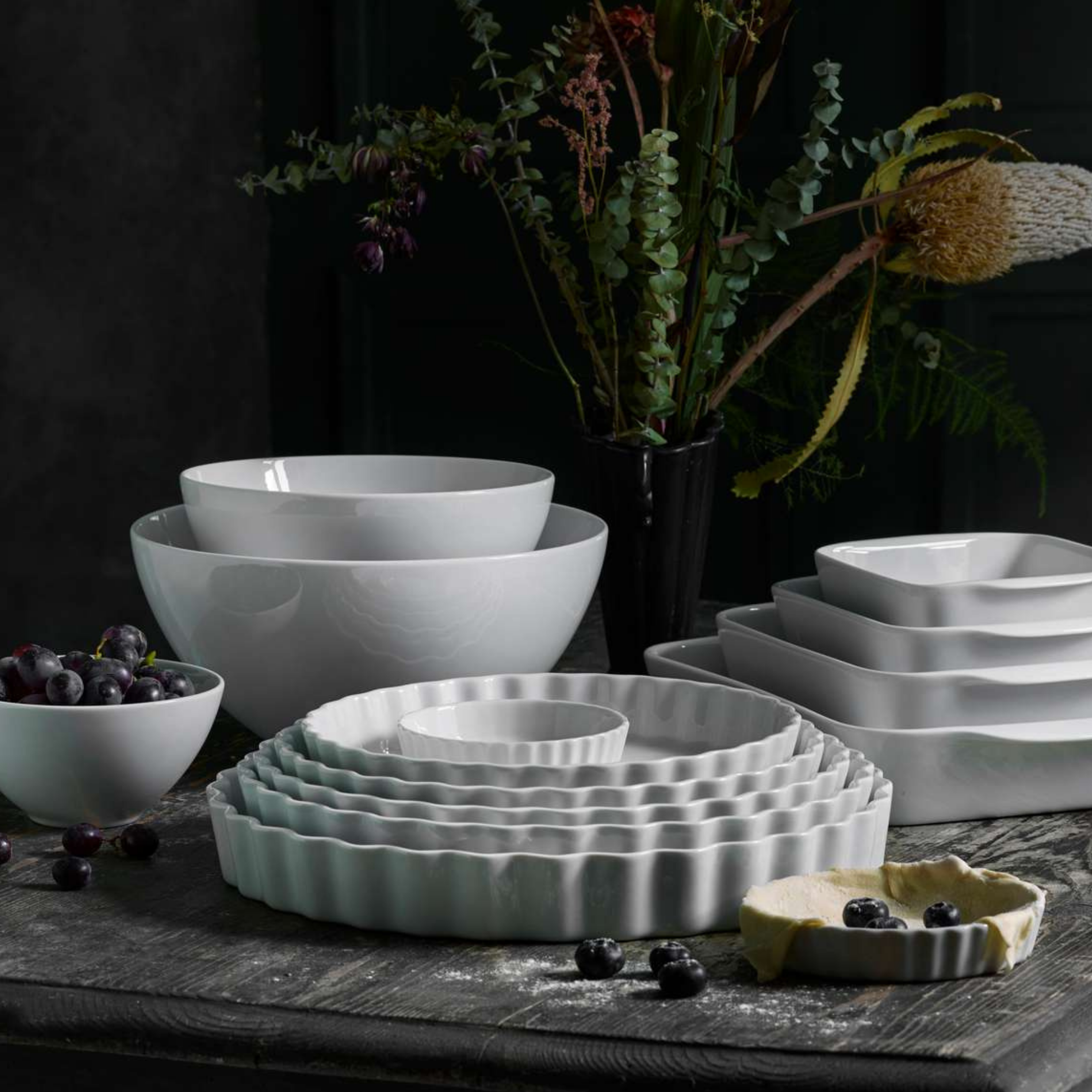 Round Tart Dish - Pillivuyt (10in dia x 1.5in H)