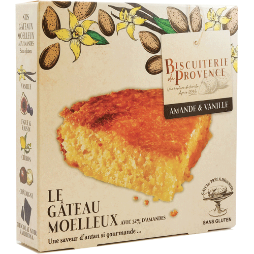 Almond Cake, Vanilla - Biscuiterie de Provence (8.5oz / 240g)