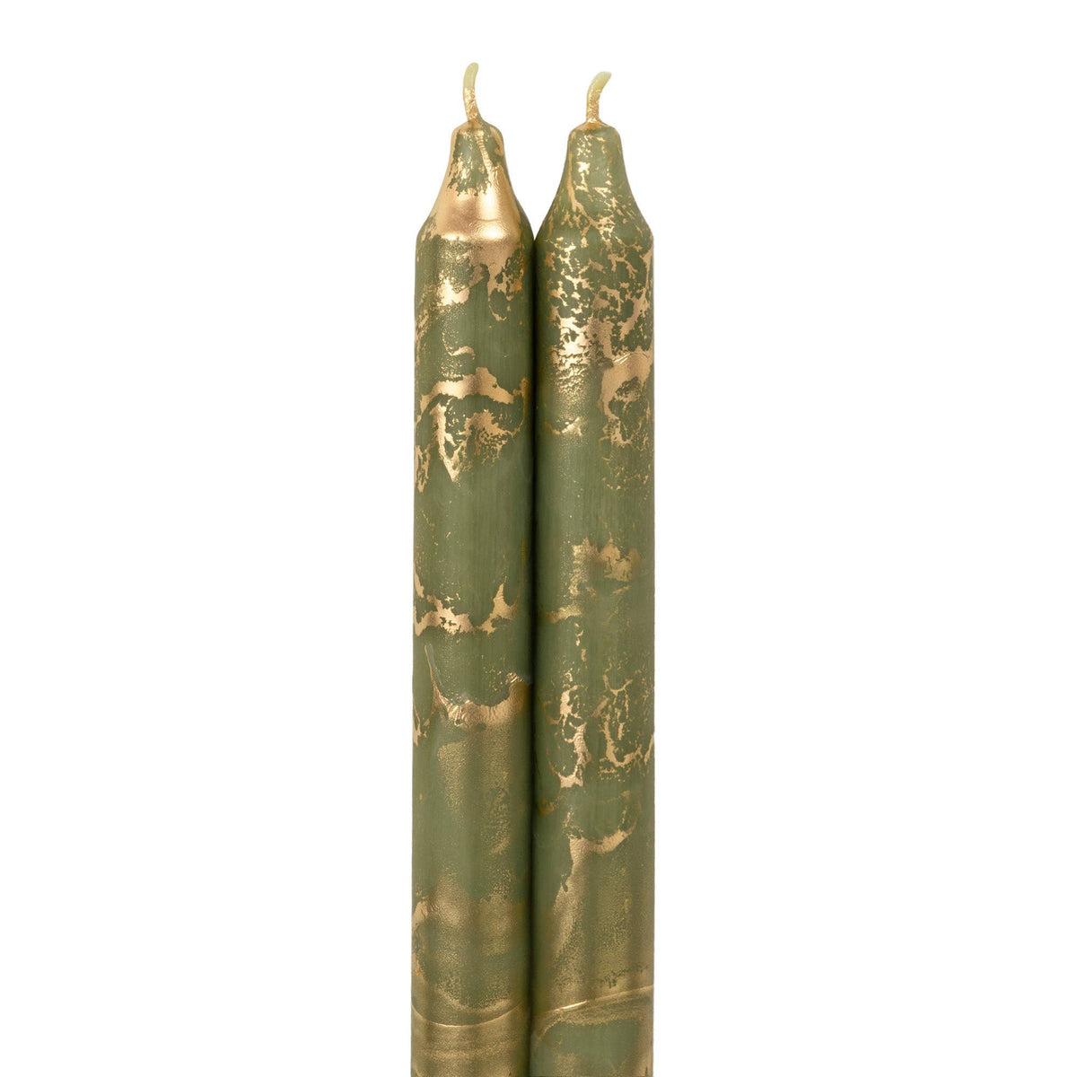 Taper Candles, Prairie Blue with Gold - 12in (2 tapers)