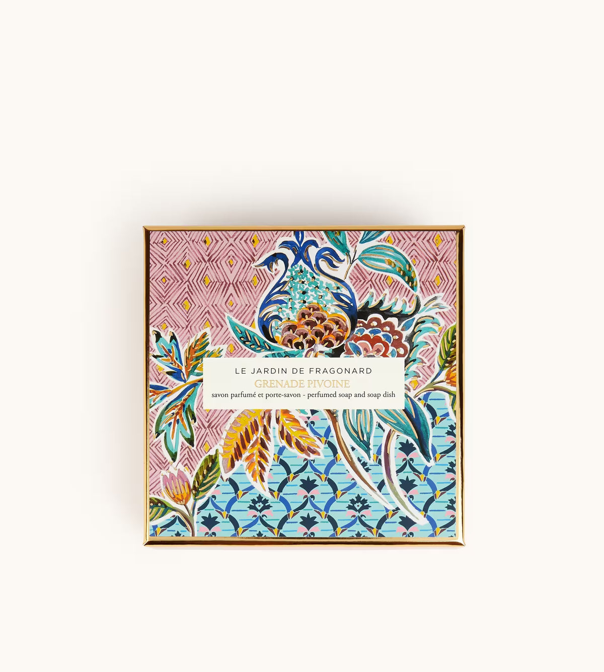 Grenade Pivoine, Soap & Soap Dish - Fragonard (150g)