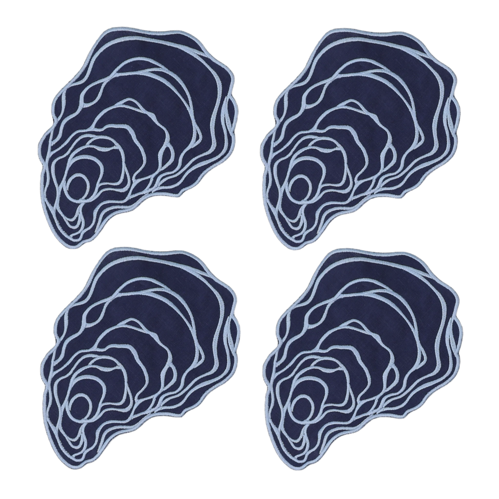 Oyster Linen Cocktail Napkins (Set of 4)