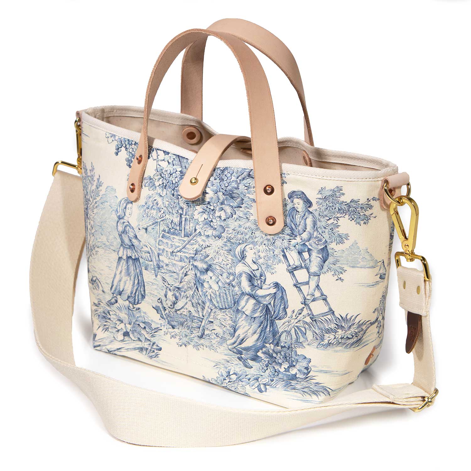 Delftware Toile All Day Mini Tote - General Knot & Co.