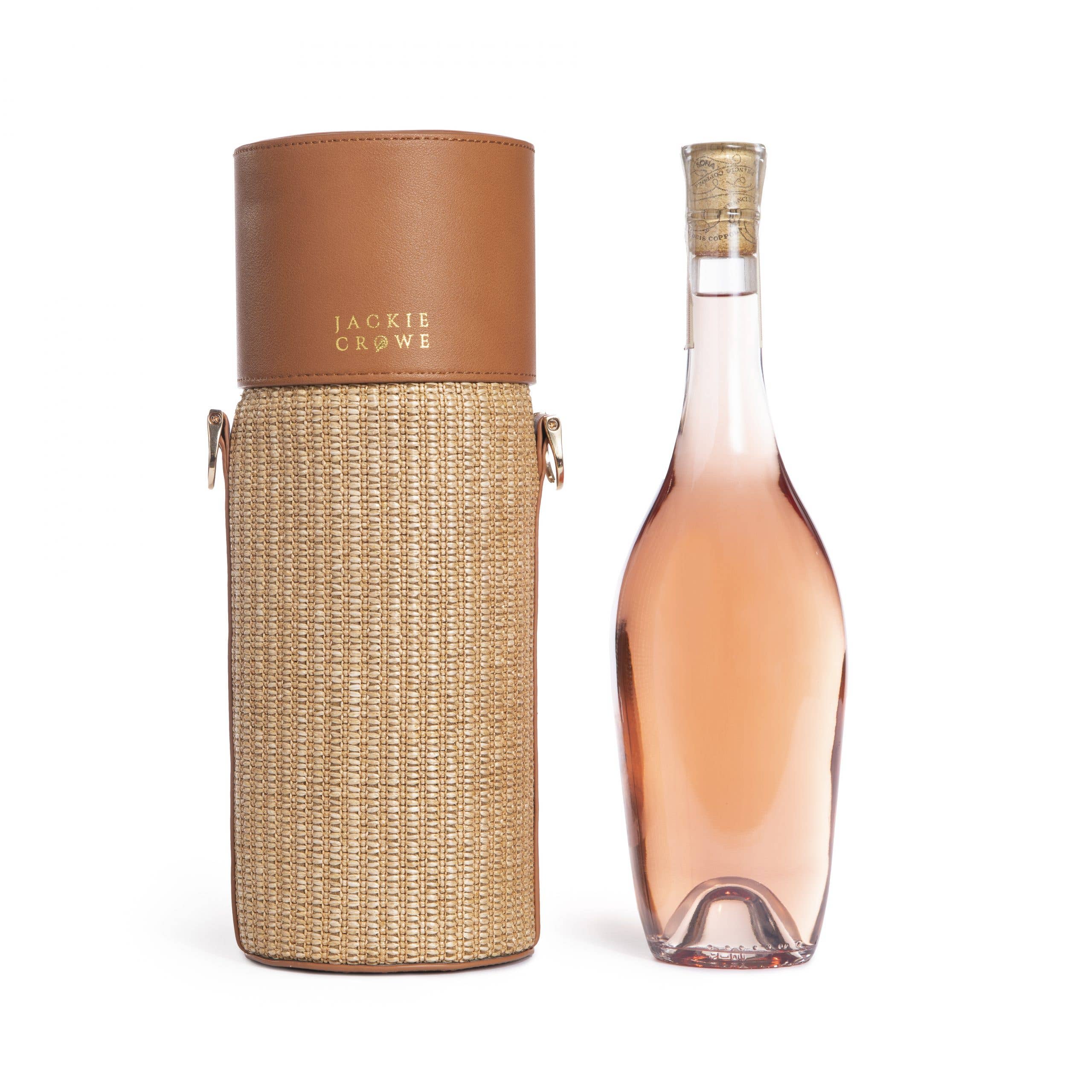 Jackie Wine Crossbody - Jackie Crowe (5in dia x 13in h)