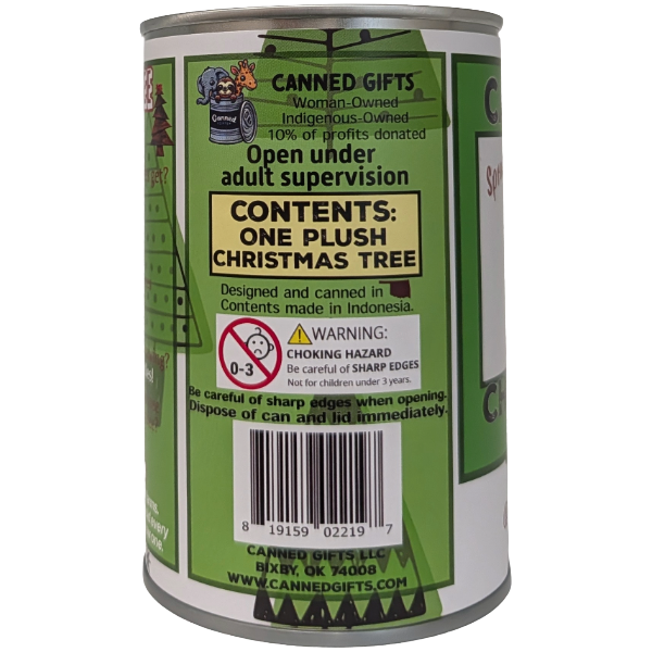 Spruce the Canned Christmas Tree, Foil Lid