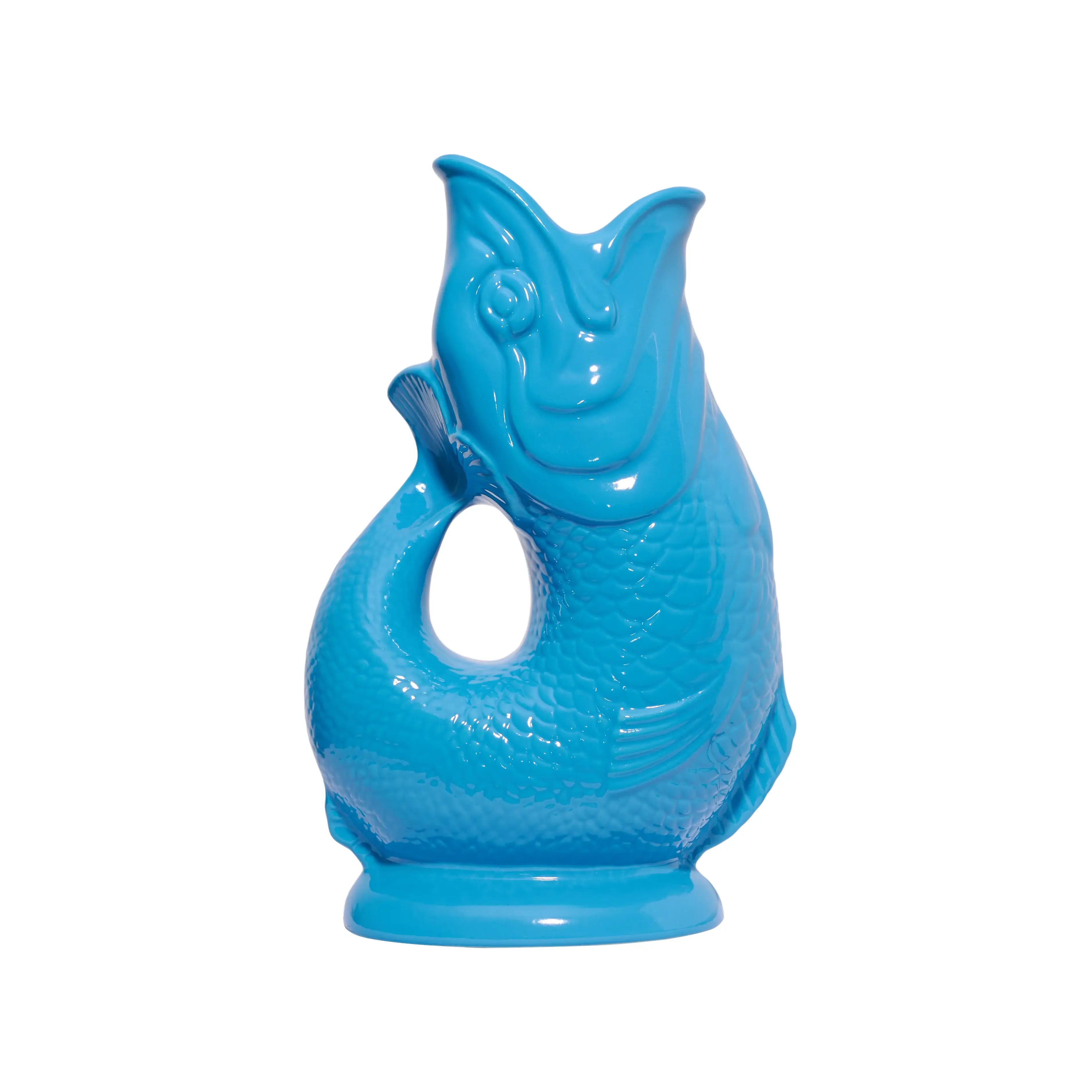 Turquoise Gluggle Jug (L)