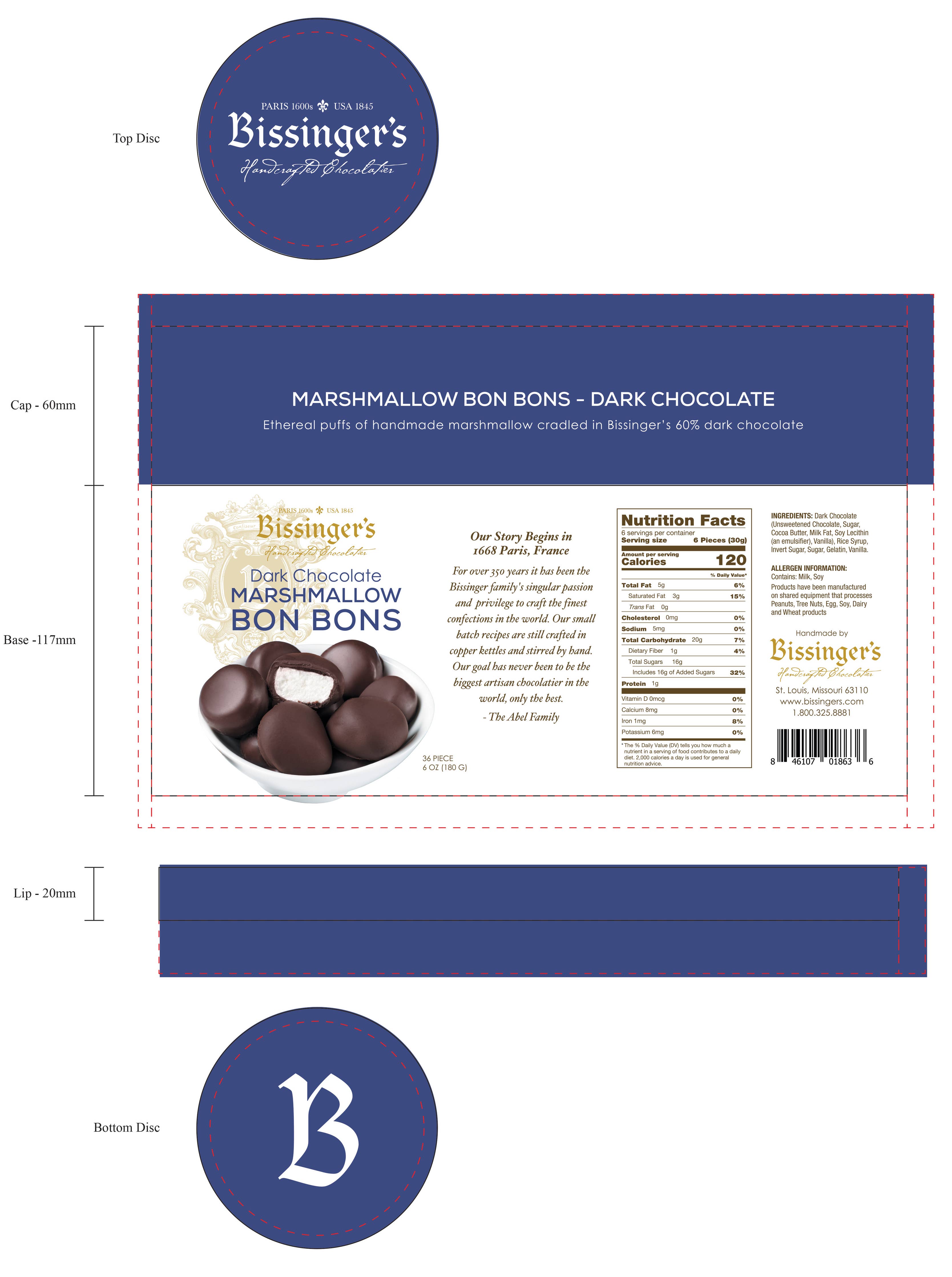 Bissinger's Dark Chocolate Marshmallow Bon Bons