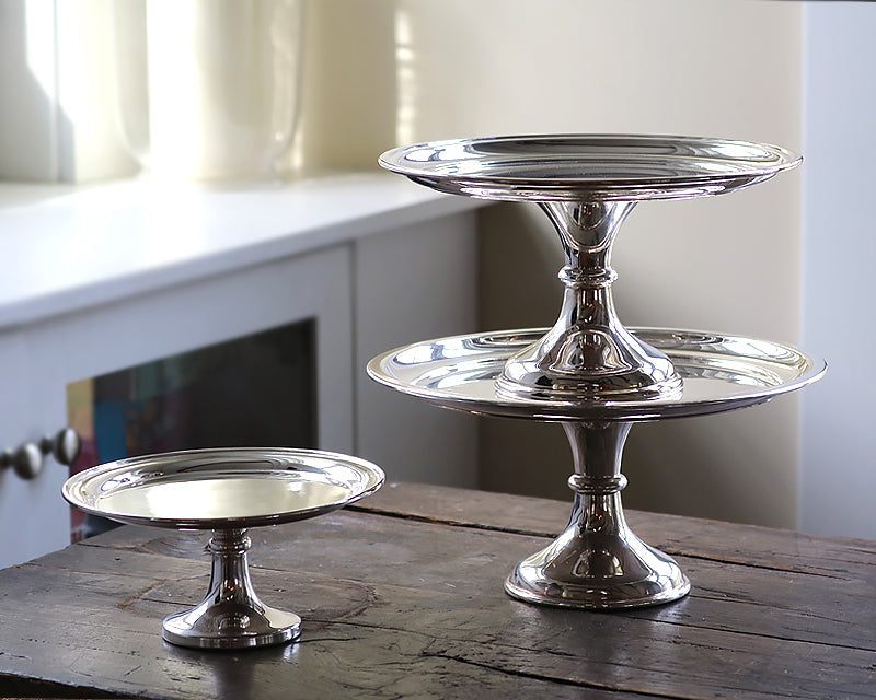 Pedestal Cake Stand, 12-inch - Hôtel Silver