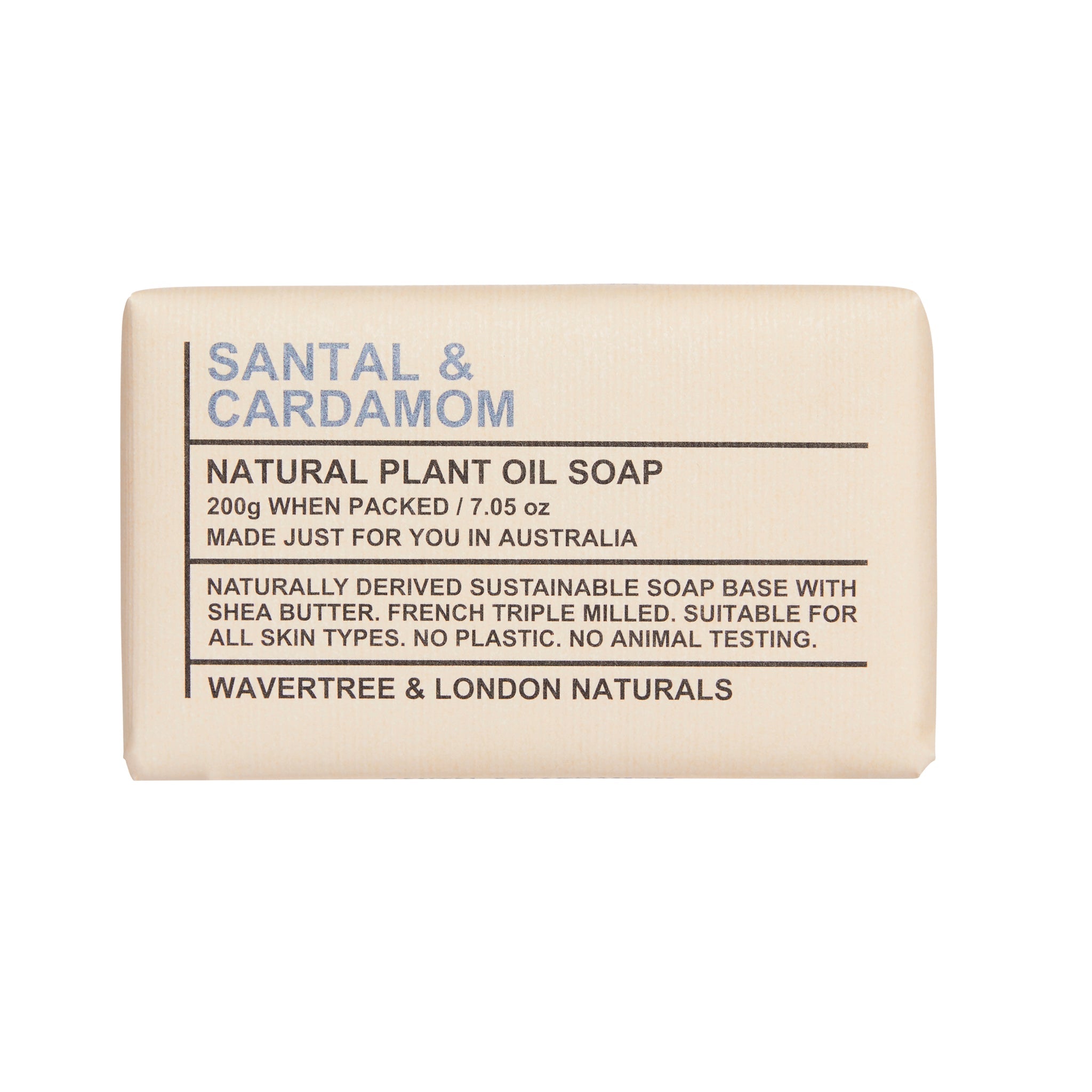 Soap Bar, Santal & Cardamom - Wavertree & London (7oz / 200g)