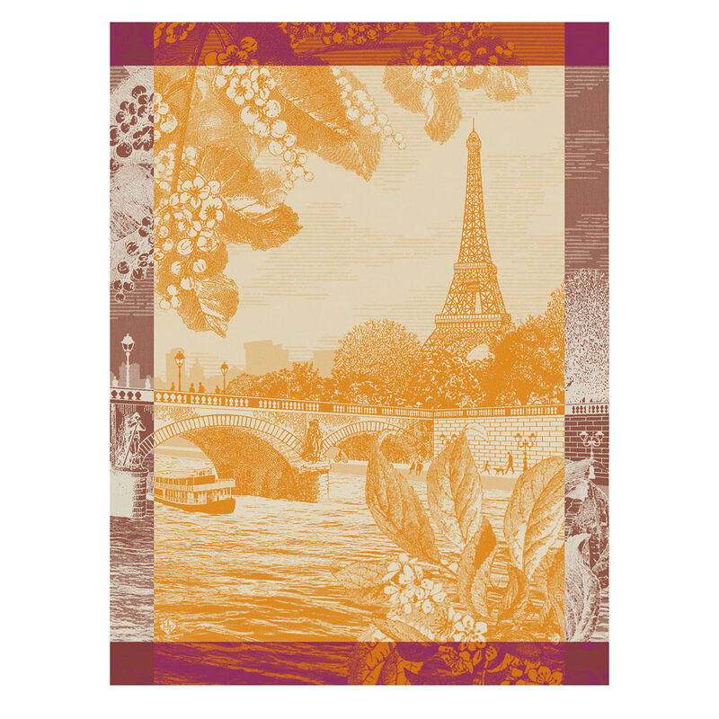 Tea Towel Paris Sur Seine - Le Jacquard Français (24in x 31in)