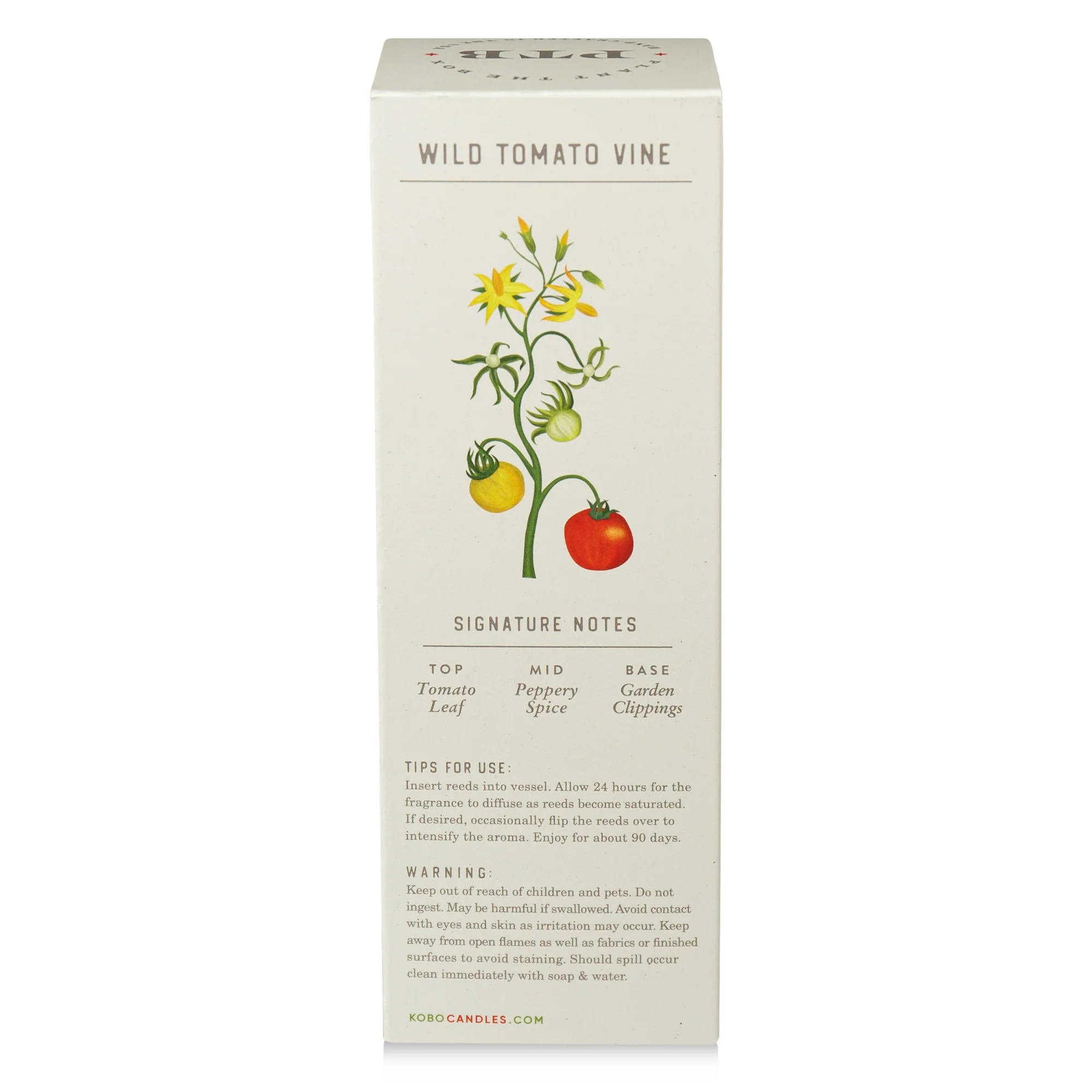 Wild Tomato Vine Diffuser, Plant The Box Collection - KOBO Candles (4oz)