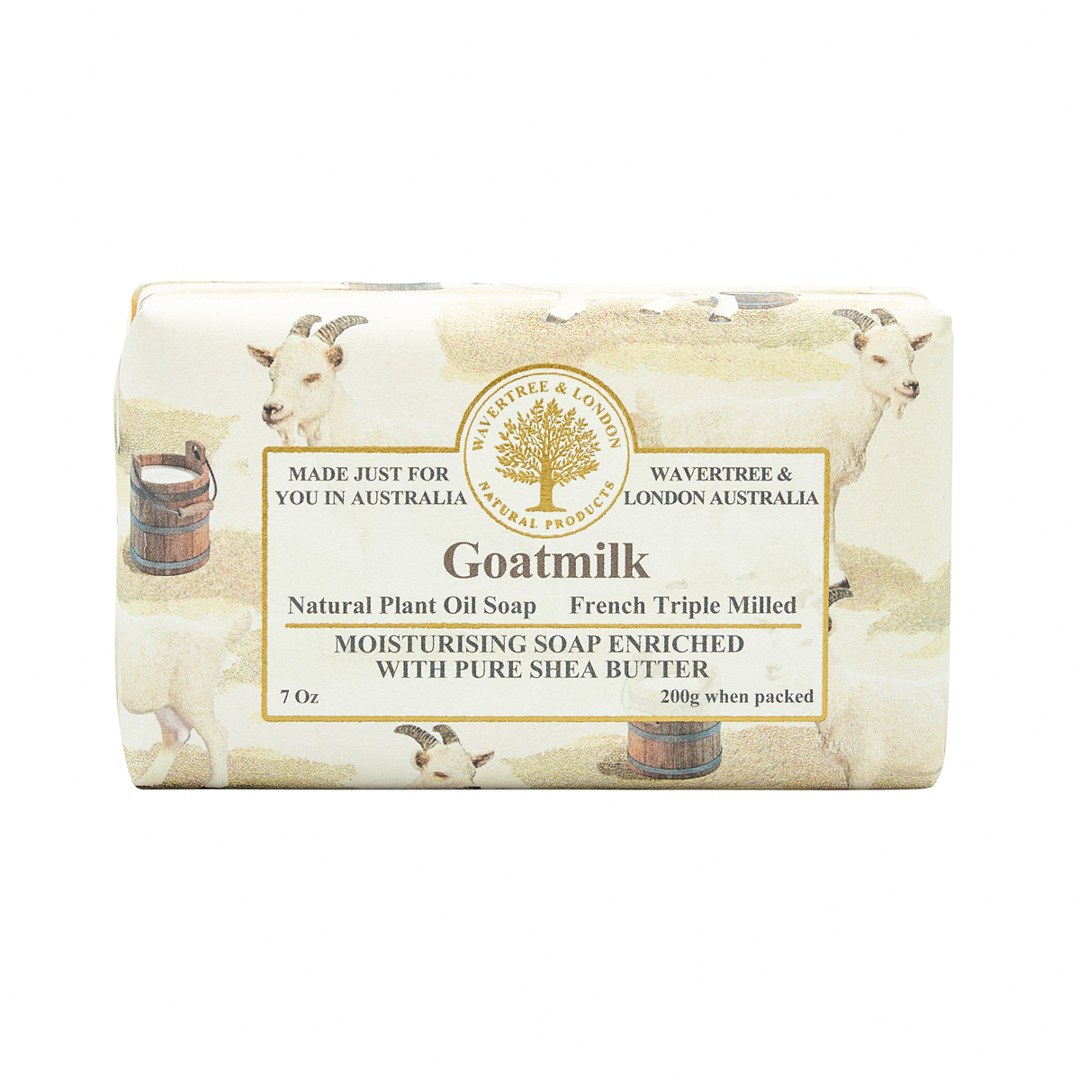 Soap Bar, Goatmilk - Wavertree & London (7oz / 200g)