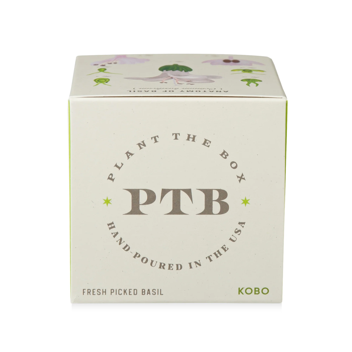 Fresh Picked Basil Candle, Plant The Box Collection - KOBO Candles (9oz)
