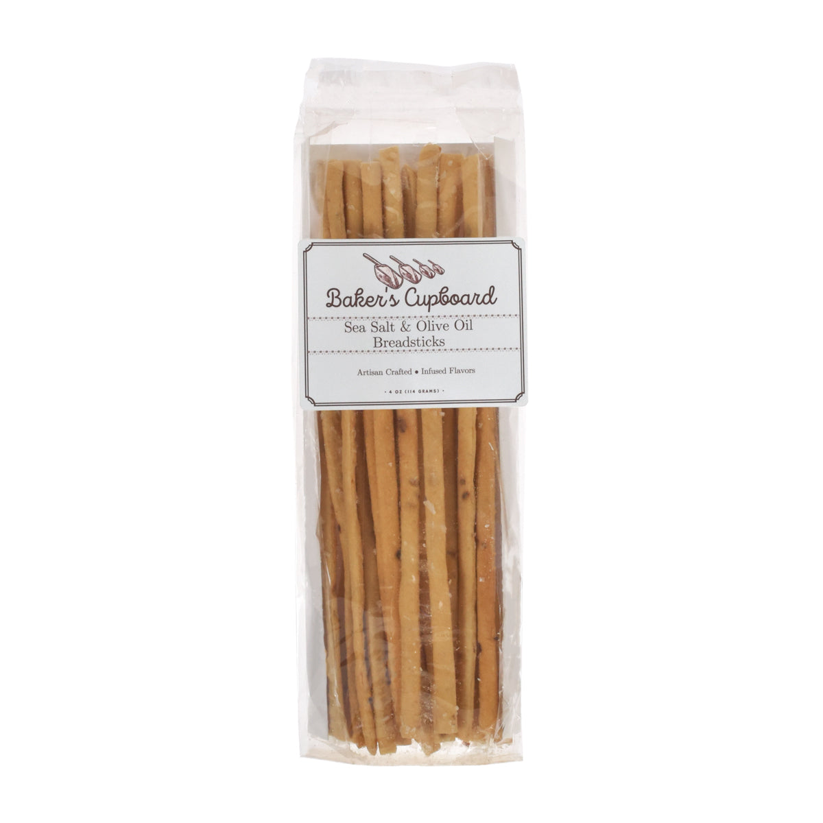 Sea Salt & Olive oil Breadsticks - Baker's Cupboard (4oz / 113g)