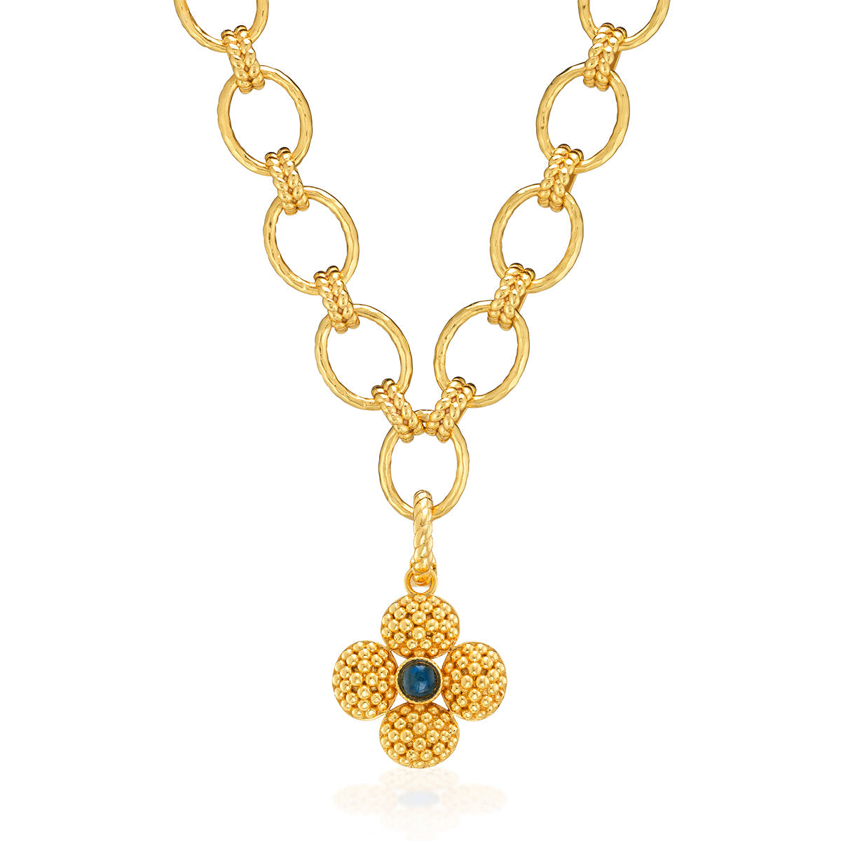 Berry Clover Blue Labradorite Double-Sided Pendant - Capucine de Wulf