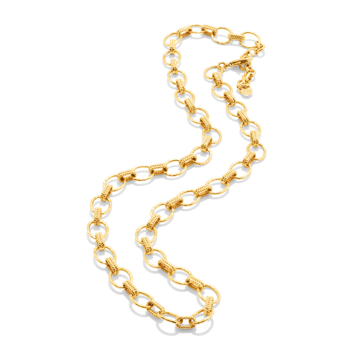 Cleopatra Small Link Necklace in Hammered Gold - Capucine de Wulf (16in)