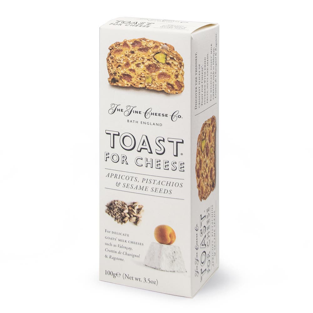 Toast for Cheese, Apricot & Pistachio - The Fine Cheese Co. (3.5oz / 100g)