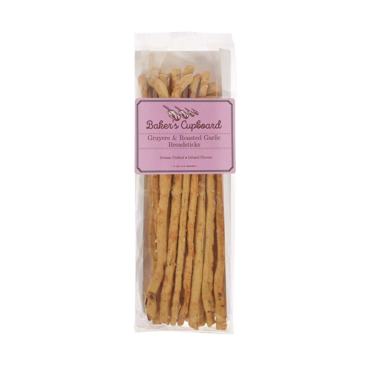 Gruyère & Roasted Garlic Breadsticks - Baker's Cupboard (4oz / 113g)