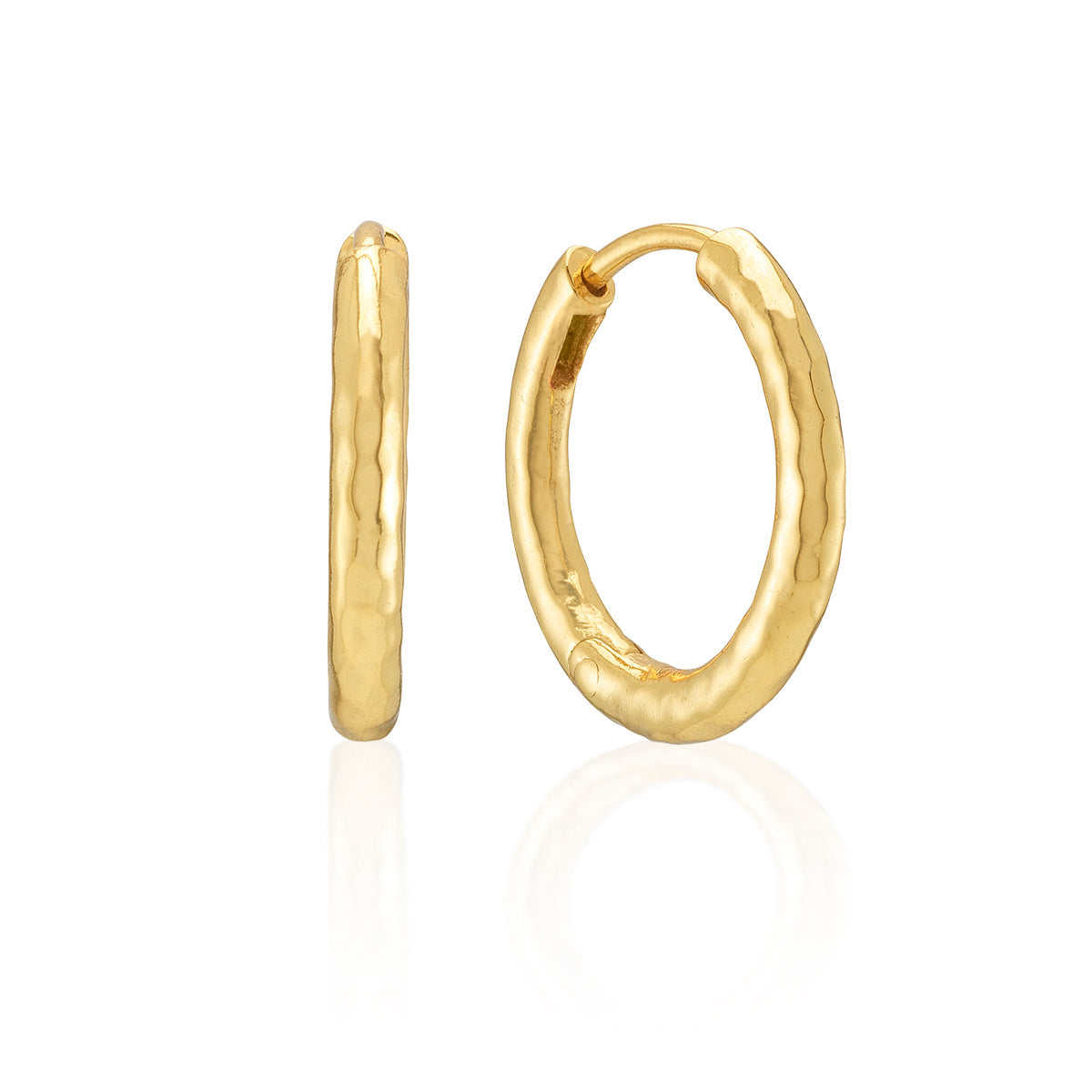 Berry Clover Hoop Earrings with Double Sided Charm - Capucine de Wulf