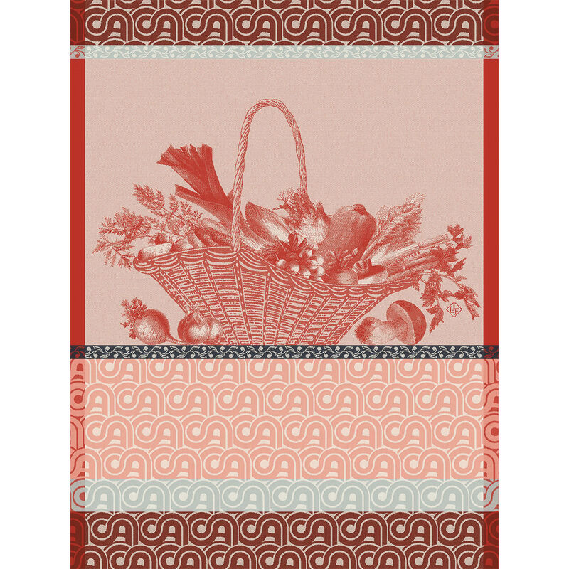 Tea Towel Potager d'Hiver - Le Jacquard Français (24in x 31in)