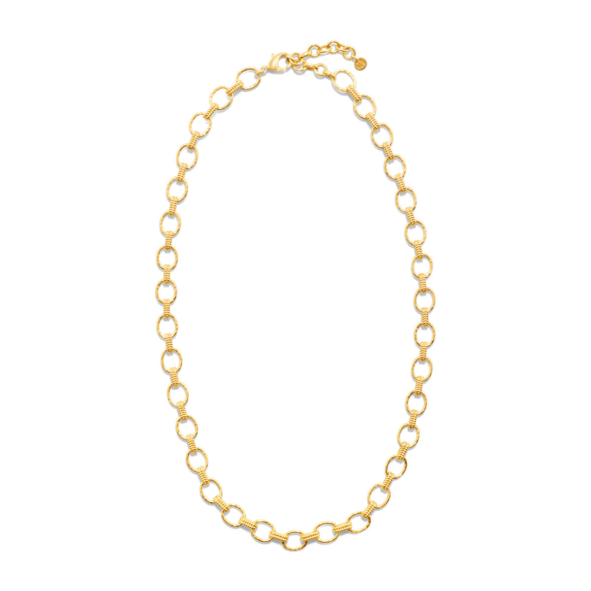 Cleopatra Small Link Necklace in Hammered Gold - Capucine de Wulf (16in)