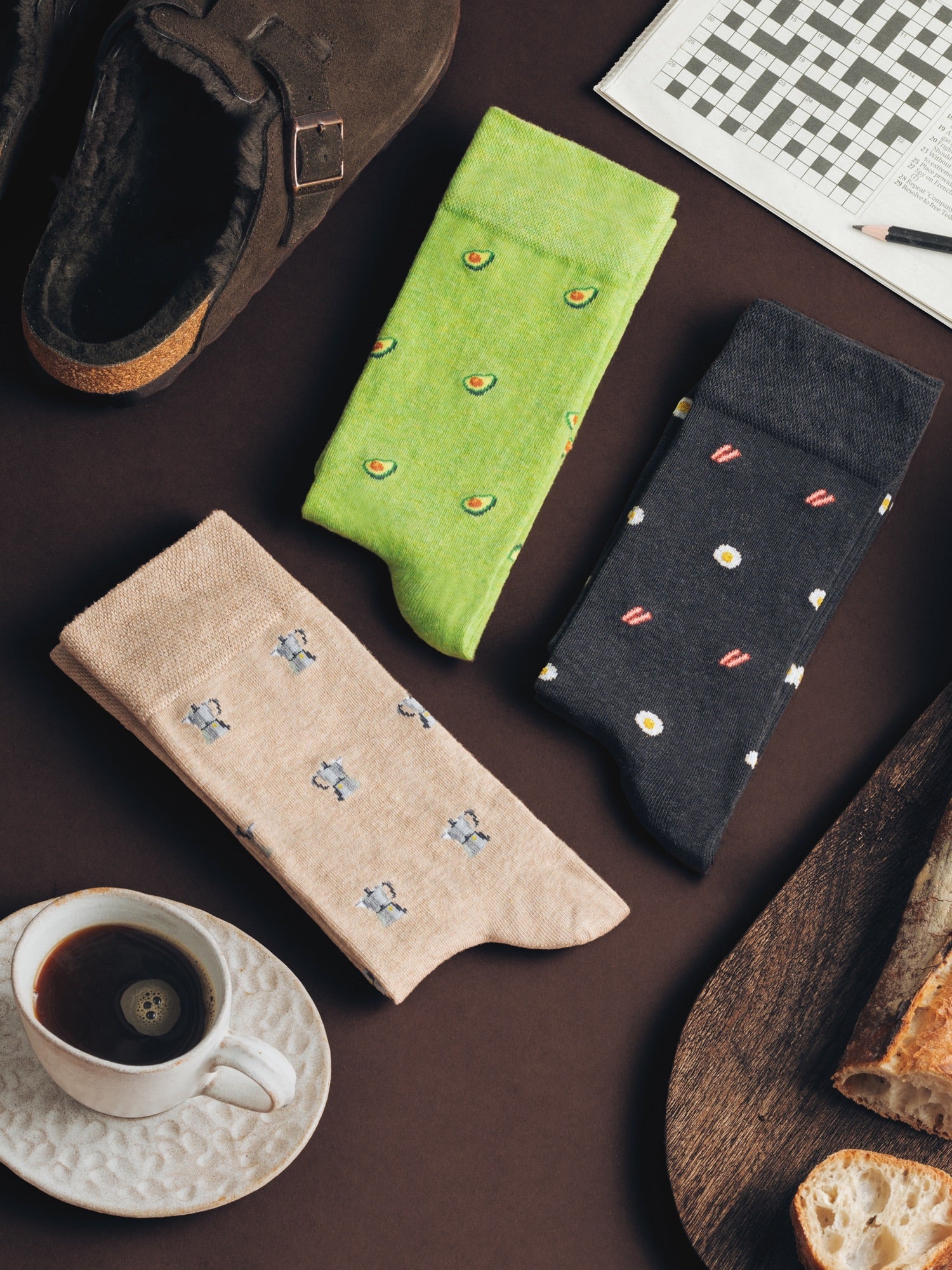 Brunch Socks (3 pairs) - The London Sock Exchange
