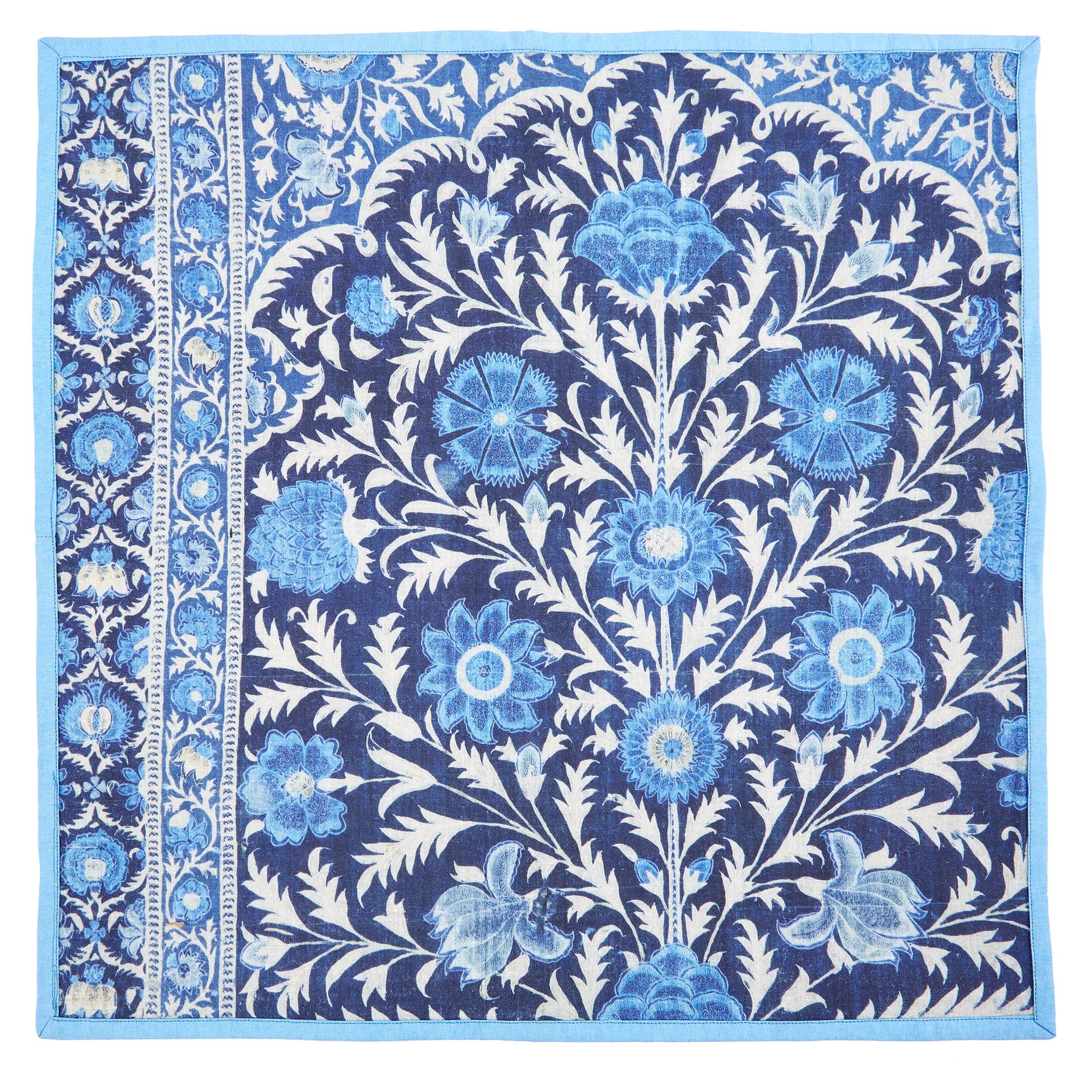 Mughal Dinner Napkins, Set of 4 - Siren Song (20in sq)