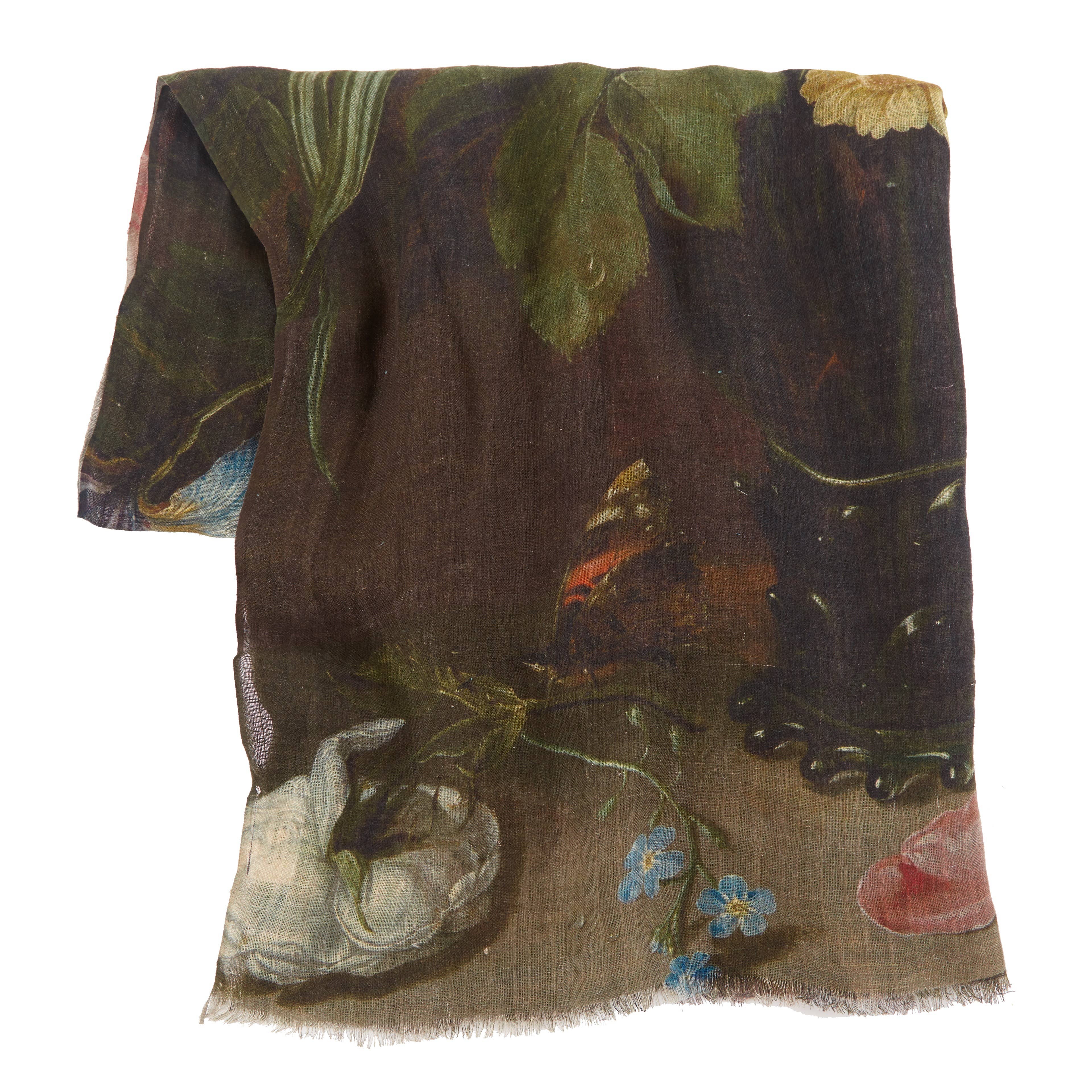 Antwerp Linen Shawl - Siren Song (40in x 80in)