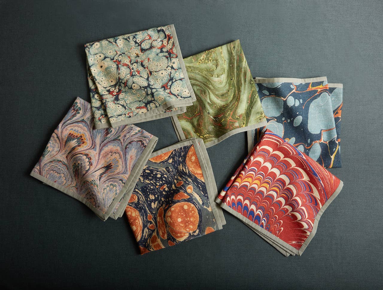 Library Dinner Napkins, Set of 6 - Siren Song (20in sq)