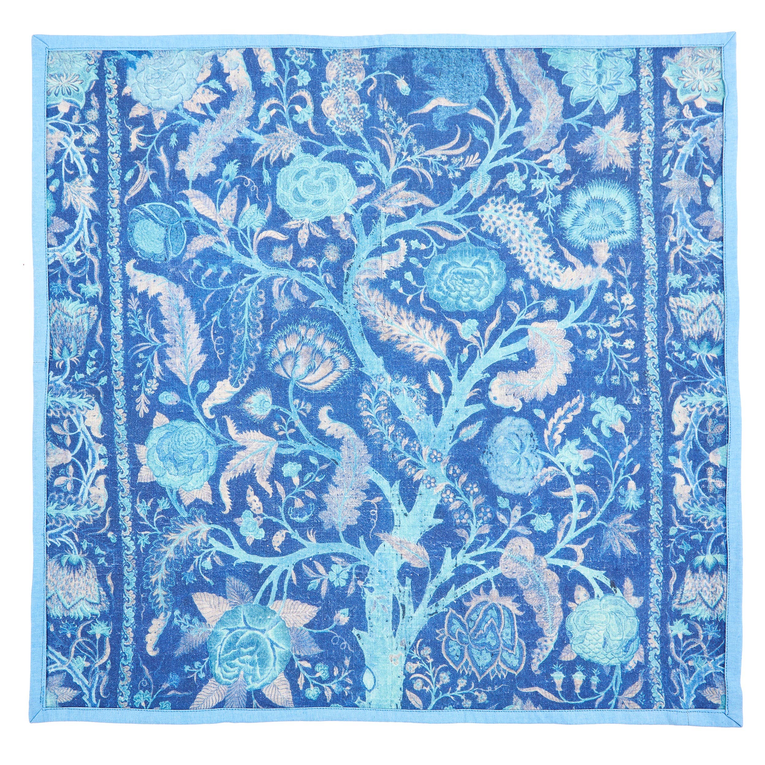 Mughal Dinner Napkins, Set of 4 - Siren Song (20in sq)