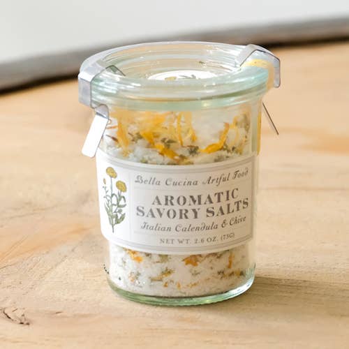 Calendula & Chive Savory Salt - Bella Cucina (2.6oz / 73g)
