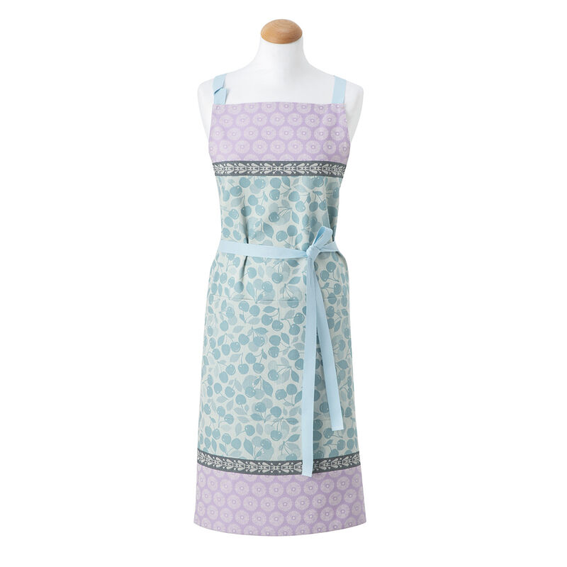 Apron Cerises, Blue - Le Jacquard Français (35in x 35in)
