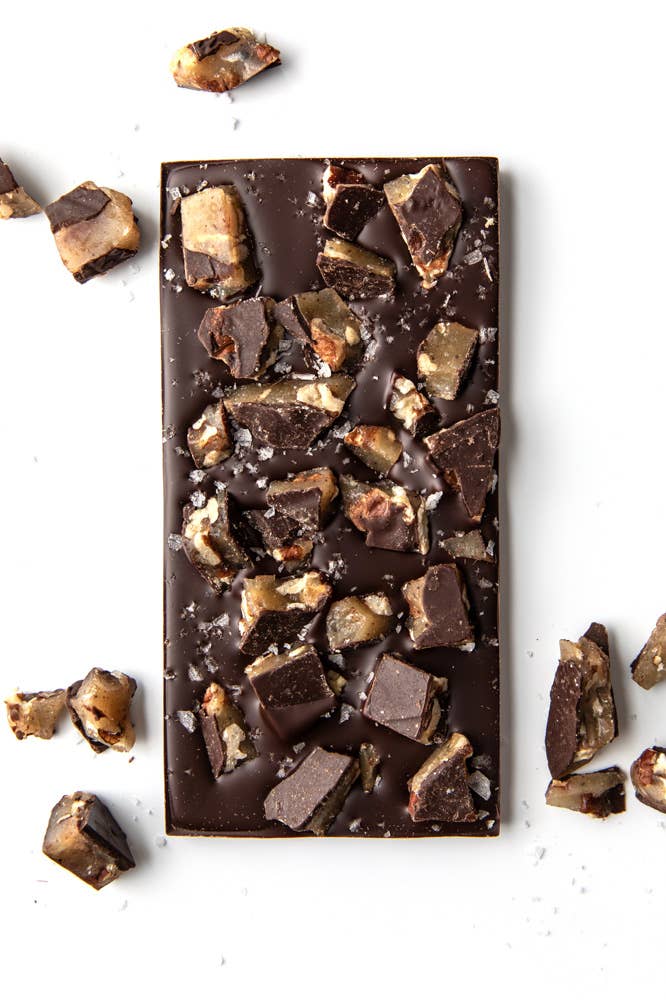 Salted Brown Butter Texas Pecan Brittle - Wildwood Chocolate (100g)