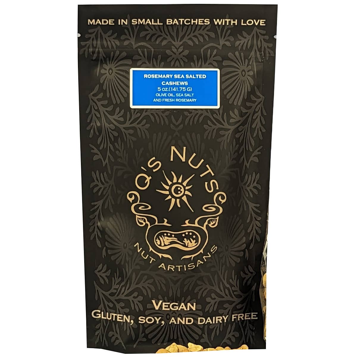 Rosemary with Sea Salt Cashews - Q's Nuts (5oz / 140g)