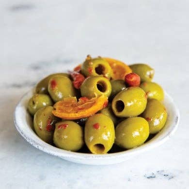 Tangerine & Chili Olives - DiVina (14.1oz / 400g)