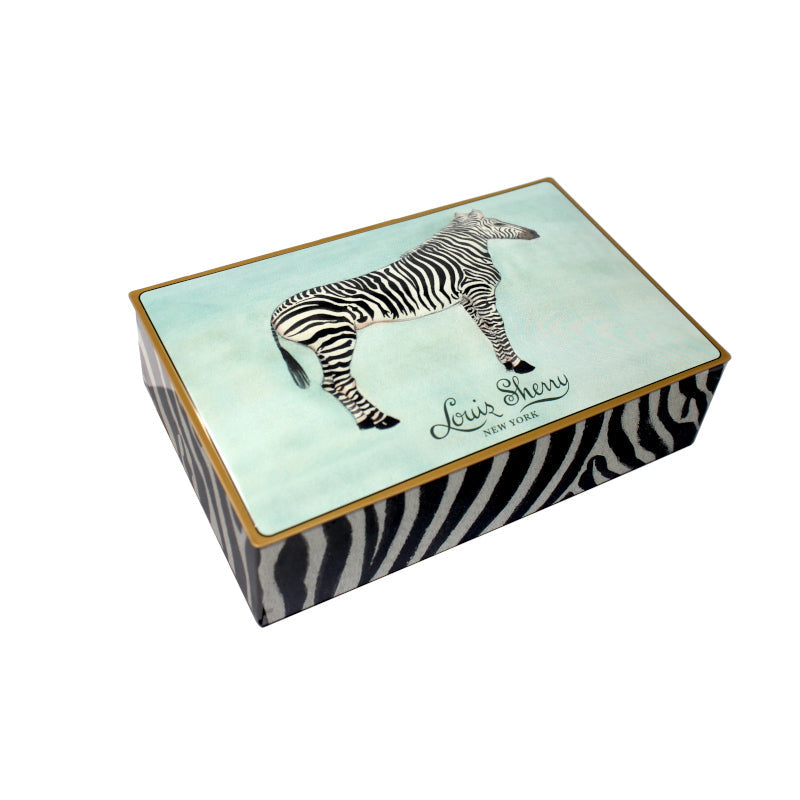 Zebra by Mary Maguire, 12-Piece Tin - Louis Sherry (6oz / 170g)