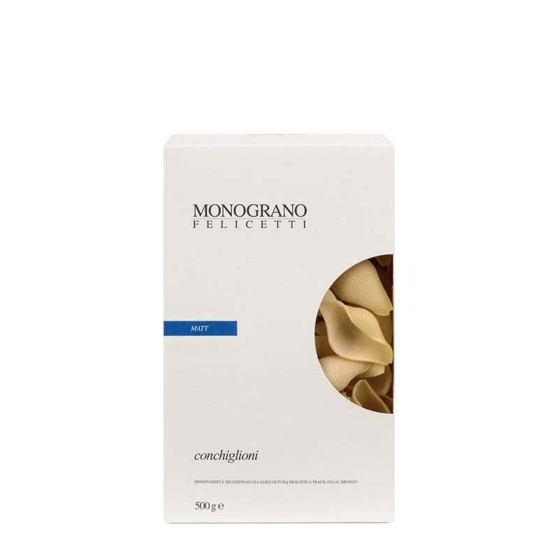 Conchiglioni Organic Pasta, Matt Variety - Monograno Felicetti (1.1lbs / 500g)