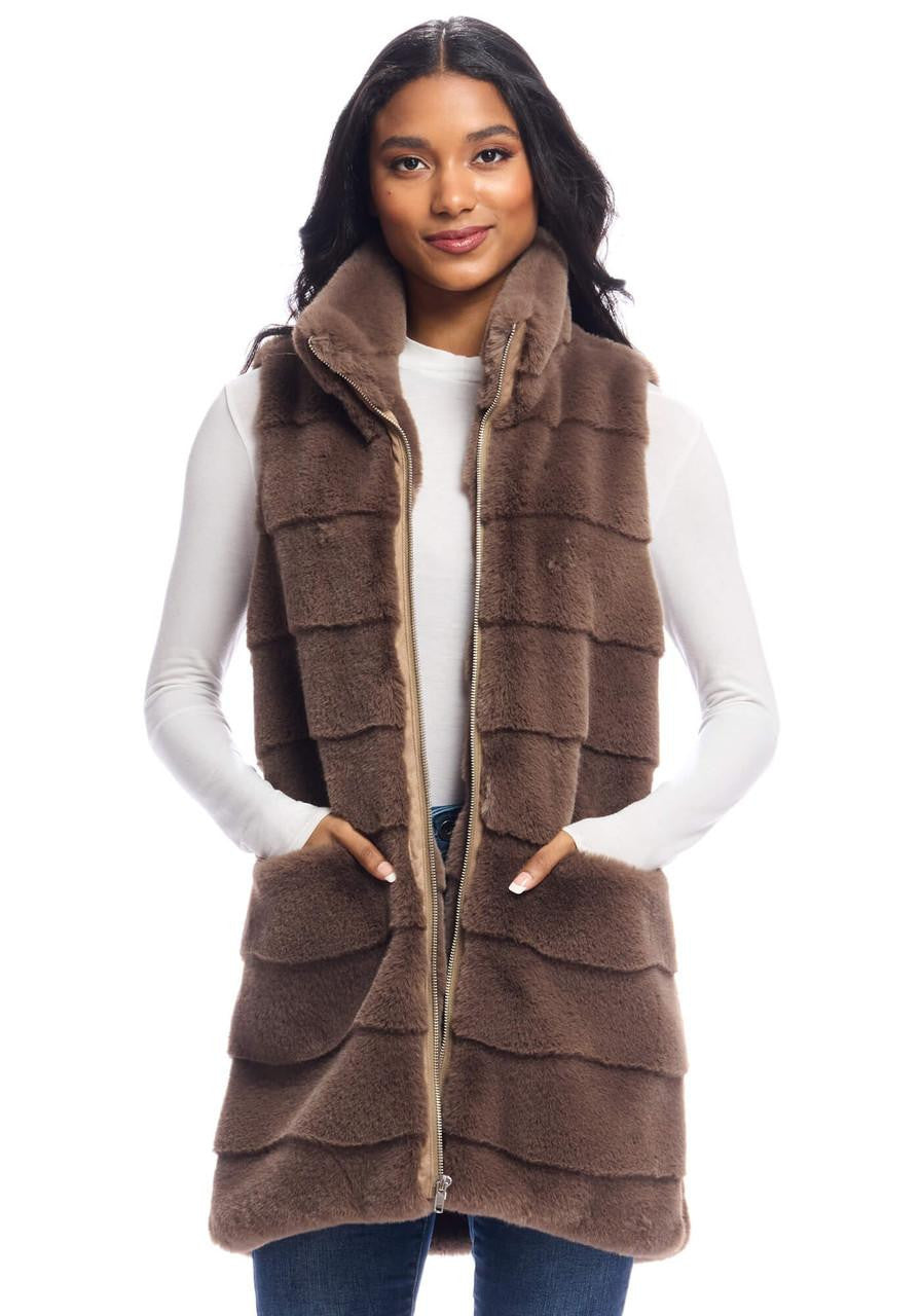 Faux Fur Weekender Vest - Fabulous Furs