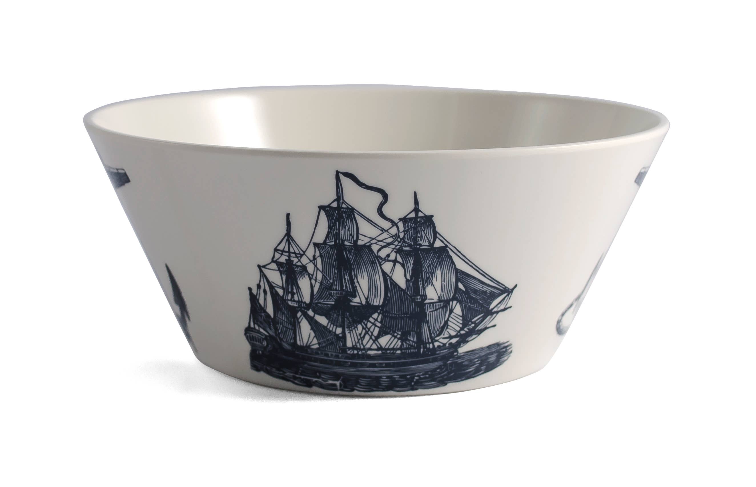 Scrimshaw Large Serving Bowls, Melamine (Set of 4) - THOMASPAUL (11.25in dia x 4.75in high)