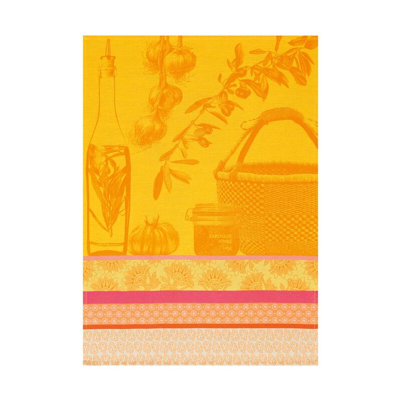 Tea Towel Saveurs de Provence (Citron) - Le Jacquard Français (24in x 31in / 80cm x 60cm)
