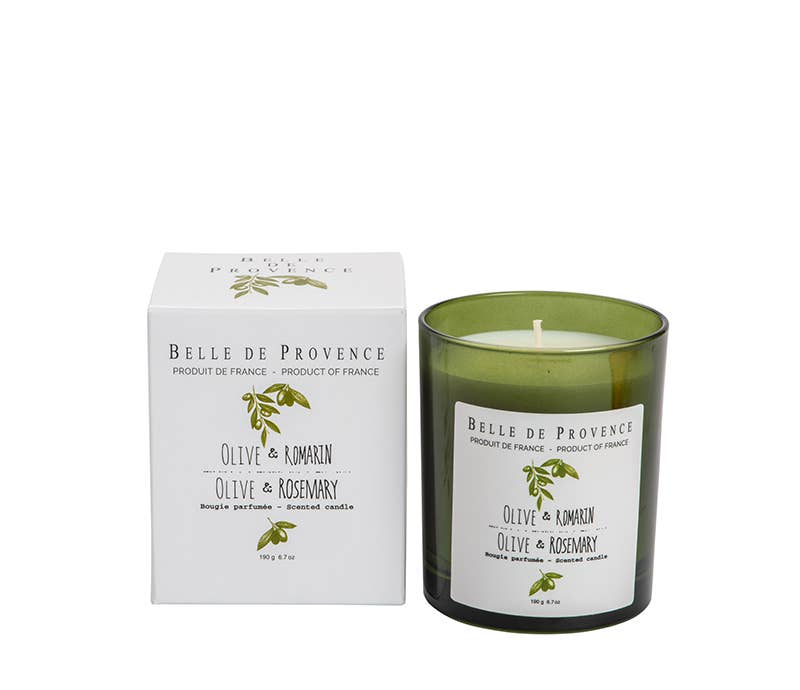 Candle, Rosemary Scented - Belle de Provence (6oz / 190g)