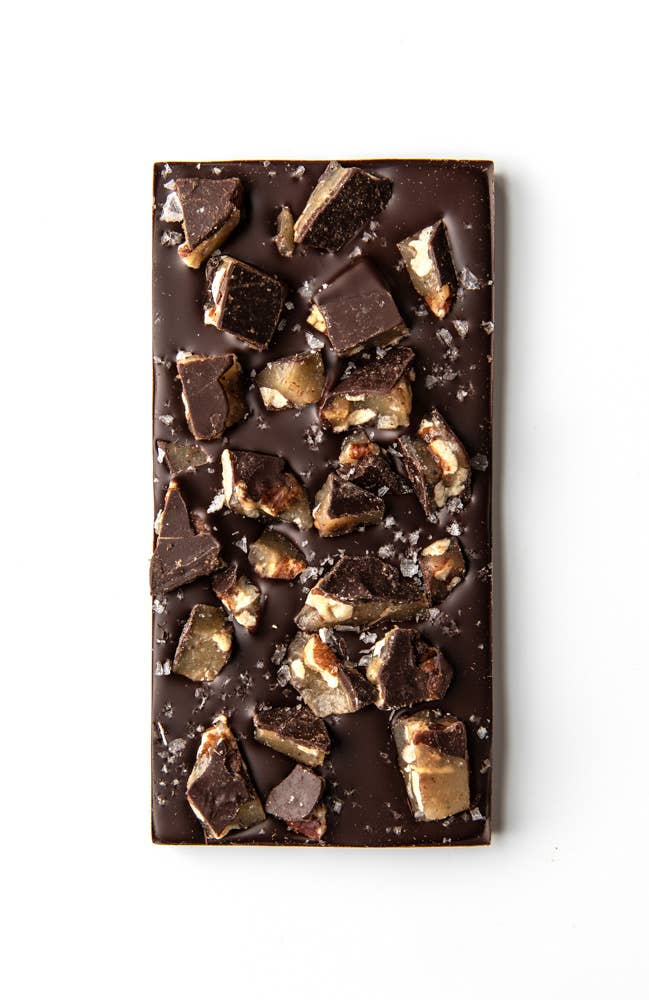 Salted Brown Butter Texas Pecan Brittle - Wildwood Chocolate (100g)