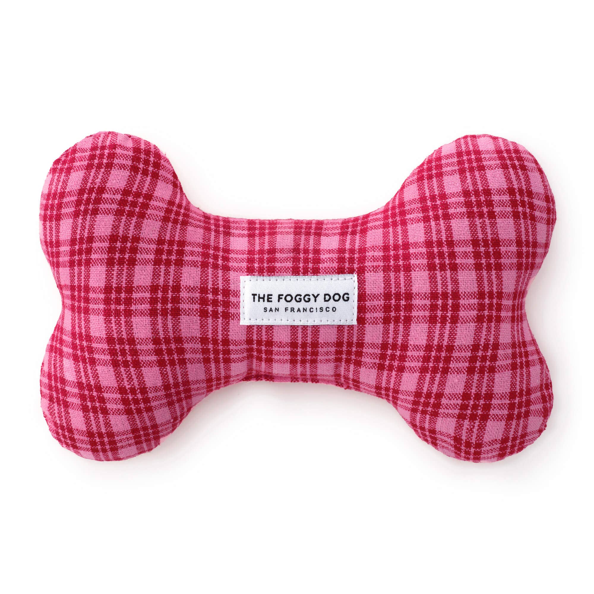 HTH x TFD Katherine Plaid Valentine's Day Dog Squeaky Toy - The Foggy Dog
